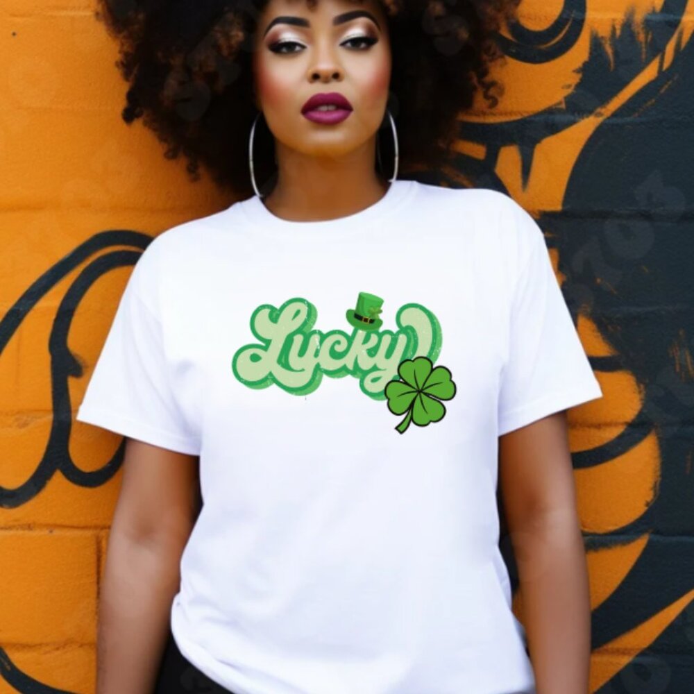 St. Patrick Day Lucky Tee (White/New)